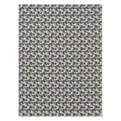 Elegantes Schwarz-weißes Weihnachtsgeschmack Tischdecke (Vorderseite)