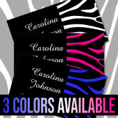 Elegantes Schwarz-weißes Zebrahaar und Schönheit Visitenkarte