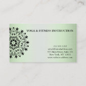 Elegantes schwarzer u. weißer visitenkarte (Rückseite)