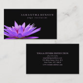 Elegantes schwarzer u. weißer visitenkarte (Vorne/Hinten)