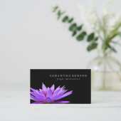 Elegantes schwarzer u. weißer visitenkarte (Stehend Vorderseite)