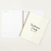 Elegantes, schwarzes, benutzerdefiniertes Skriptfa Planer (Anzeige)