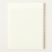 Elegantes, schwarzes, benutzerdefiniertes Skriptfa Planer (Rückseite)