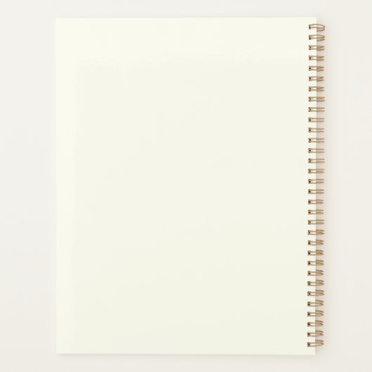 Elegantes, schwarzes, benutzerdefiniertes Skriptfa Planer (Rückseite)