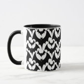 Elegantes schwarzes Fledermäusen-Gotisches Hallowe Tasse (Links)