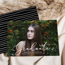 Elegantes schwarzes Foto-Abschluss-Skript