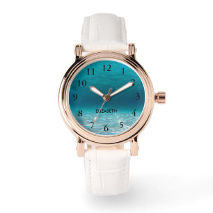 Elegantes, schwarzes Foto Armbanduhr