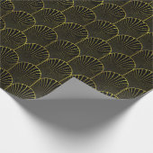 Elegantes Schwarzes Gold Art Deco Arches #2 DIY BG Geschenkpapier (Ecke)