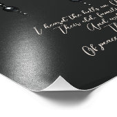 Elegantes schwarzes Gold baubles Luxusgedicht Fotodruck (Ecke)