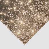 Elegantes Schwarzes Gold Bronze Glitzer Seidenpapier (Ausschnitt)