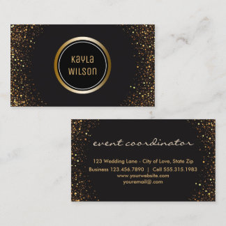 Elegantes schwarzes Gold des Visitenkarte