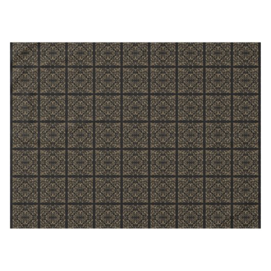 Elegantes Schwarzes Gold Tischdecke (Vorderseite (Horizontal))