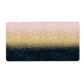 Elegantes, schwarzes Gold und blaues, einfaches Ko (Vorne)