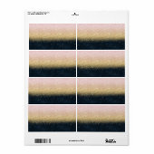 Elegantes, schwarzes Gold und blaues, einfaches Ko (Vorne)