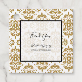 Elegantes Schwarzes Gold Vintag Geschenkanhänger