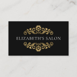 Elegantes Schwarzes Gold Visitenkarte