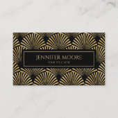 Elegantes Schwarzes Gold Visitenkarte (Vorderseite)