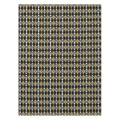 elegantes schwarzes Gold Weihnachtsschneeflocke Tischdecke (Vorderseite)