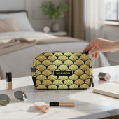 Elegantes Schwarzes Golden Traumstrecke Airolo - G Waschbeutel