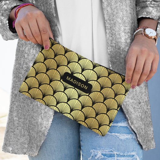 Elegantes Schwarzes Golden Traumstrecke Airolo - G Zubehörtasche