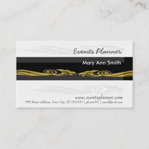 Elegantes schwarzes Goldkostspielig Visitenkarte