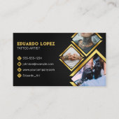 Elegantes Schwarzes & Goles Traumstrecke Airolo - Visitenkarte (Vorderseite)