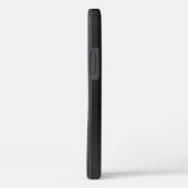 Elegantes Schwarzes Imitat gebürstetes Metallische Case-Mate iPhone Hülle (Rückseite / Rechts)