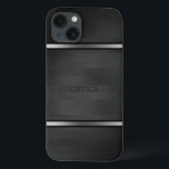 Elegantes Schwarzes Imitat Holzstreifen Silberakze Case-Mate iPhone Hülle<br><div class="desc">Elegante schwarze Imitate Holzstreifen mit silberfarbenen Akzenten. Wenn Sie Hilfe bei der Anpassung eines meiner Designs benötigen,  kontaktieren Sie ArtOnWear Designer. Kostenlose Textformatierung mit Live-Hilfe auf Anfrage.</div>