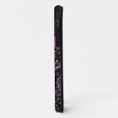 Elegantes schwarzes lila Case-Mate iPhone hülle (Hinten/Links)