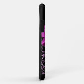 Elegantes schwarzes lila Case-Mate iPhone hülle (Hinten/Rechts)