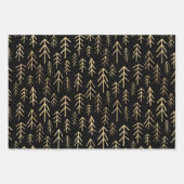 Elegantes Schwarzes Meer Geschenkpapier Set (Vorderseite)