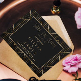 Elegantes Schwarzes Meer Save The Date