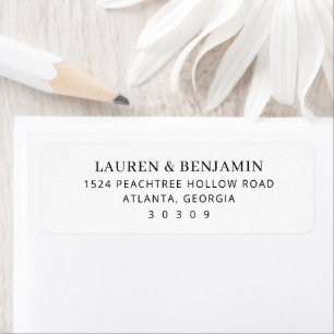 Elegantes Schwarzes Minimalistisches Typografische