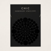 Elegantes Schwarzes Nekklace Pendant Display (Vorderseite)