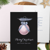 Elegantes Schwarzes Pastel Ornament Weihnachten Fo