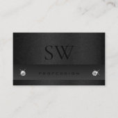 Elegantes Schwarzes Schlangenmuster Dunkle Farben Visitenkarte (Vorderseite)