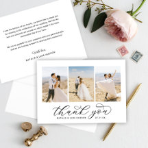 Elegantes Schwarzes Script Personalisiert 3 Foto H