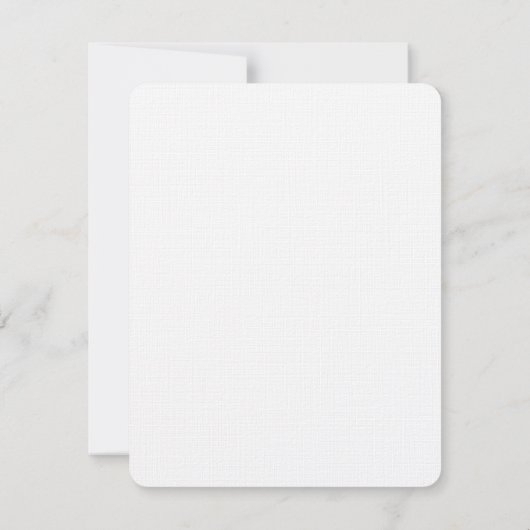 Elegantes Schwarzes Script Personalisiert Wedding  Dankeskarte (Rückseite)