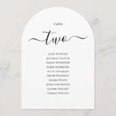 Elegantes, schwarzes Skript-Diagramm Einladung (Vorderseite)