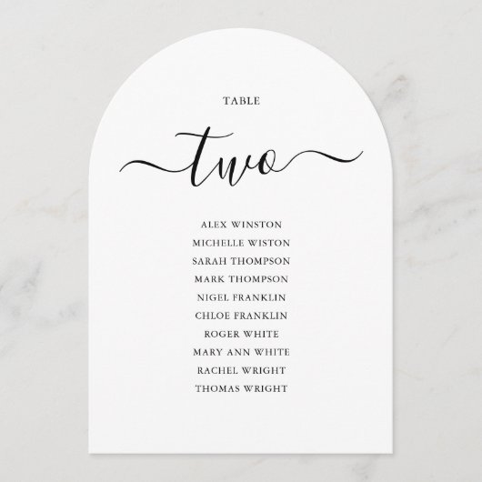 Elegantes, schwarzes Skript-Diagramm Einladung (Vorderseite)