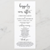 Elegantes schwarzes Skript, Unser Programm für Hoc (Vorderseite)