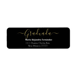 Elegantes Schwarzes Spanisch | Class Year Custom R
