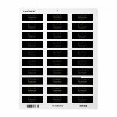 Elegantes Schwarzes Spanisch | Class Year Custom R (Vorne)