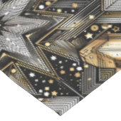 Elegantes Schwarzes und Gold Tischdecke (Schrägansicht)