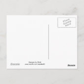 Elegantes Schwarzes und Lila Design Postkarte (Rückseite)