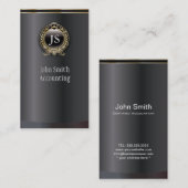 Elegantes Schwarzes und Visitenkarte (Vorne/Hinten)