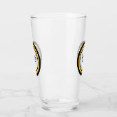 Elegantes Schwarzes Unendlichkeitssymbol Glas (Links)