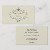 Elegantes Schwarzes verzeichnet Visitenkarte in (Vorne/Hinten)