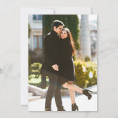 Elegantes Schwarzes Wasser Weintrauben Foto Einladung (Rückseite)