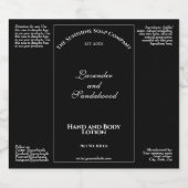 Elegantes, schwarzes, wasserdichtes Etikett für Ko (Einzelnes Label)